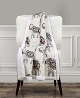 Hati Elephants Sherpa Throw