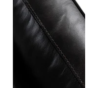 Closeout! Virton 24" Leather Ottoman, Created for Macy's