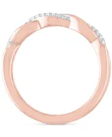 Diamond Bridal Set (1/4 ct. t.w.) 14k Rose Gold Over Sterling Silver