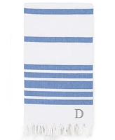 Linum Home Personalized Herringbone Pestemal Beach Towel