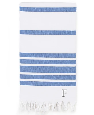 Linum Home Personalized Herringbone Pestemal Beach Towel