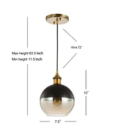 Jonathan Y Nixon 7.5" Adjustable Drop Globe Led Pendant