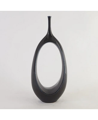 Global Views Open Oval Ring Vase Small