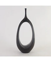 Global Views Open Oval Ring Vase Small