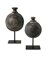 Global Views Antique Camel Water Pot on Stand Small