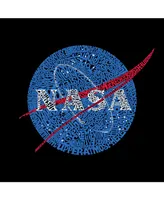 La Pop Art Mens Word T-Shirt - Nasa Meatball Logo