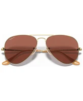 Ray-Ban Polarized Aviator Metal Ii Sunglasses