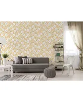 Brewster Home Fashions Bergman Scandi Flower Wallpaper - 396" x 20.5" x 0.025"