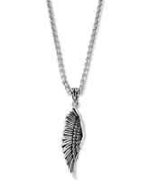 Effy Men's Wing 22" Pendant Necklace in Sterling Silver