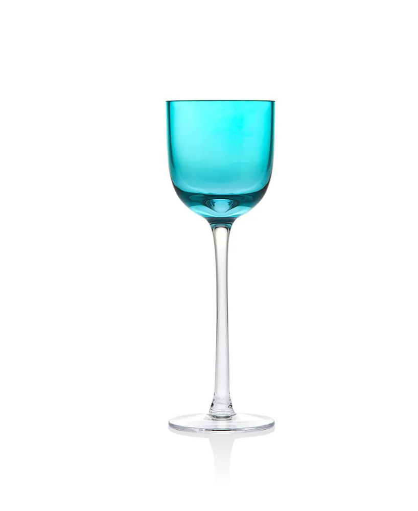 Godinger Novo Rondo Sea Blue Liquor Glass - Set of 4