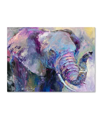 Richard Wallich 'Blue Elephant' Canvas Art