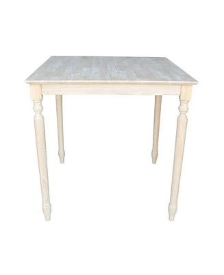 International Concepts Solid Wood Top Table