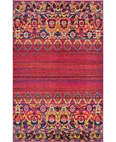 Bayshore Home Sana San3 Fuchsia 5' x 8' Area Rug