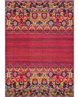 Closeout! Bayshore Home Sana San3 Fuchsia 7' x 10' Area Rug