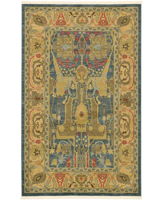 Bayshore Home Harik Har1 Navy Blue 5' x 8' Area Rug