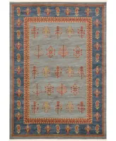 Bayshore Home Ojas Oja2 Light Blue 7' x 10' Area Rug