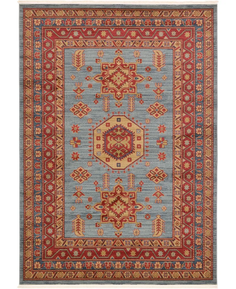 Bayshore Home Harik Har1 Light Blue 7' x 10' Area Rug