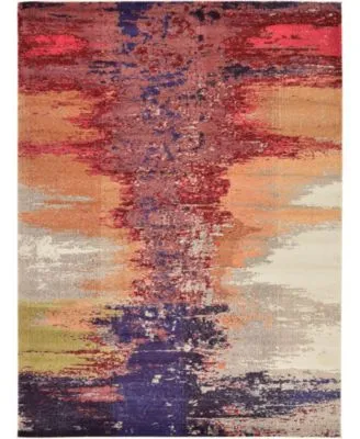 Bayshore Home Newwolf New2 Pink Rug