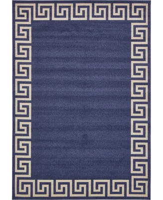 Bayshore Home Anzu Anz2 Navy Blue 8' x 11' 4" Area Rug