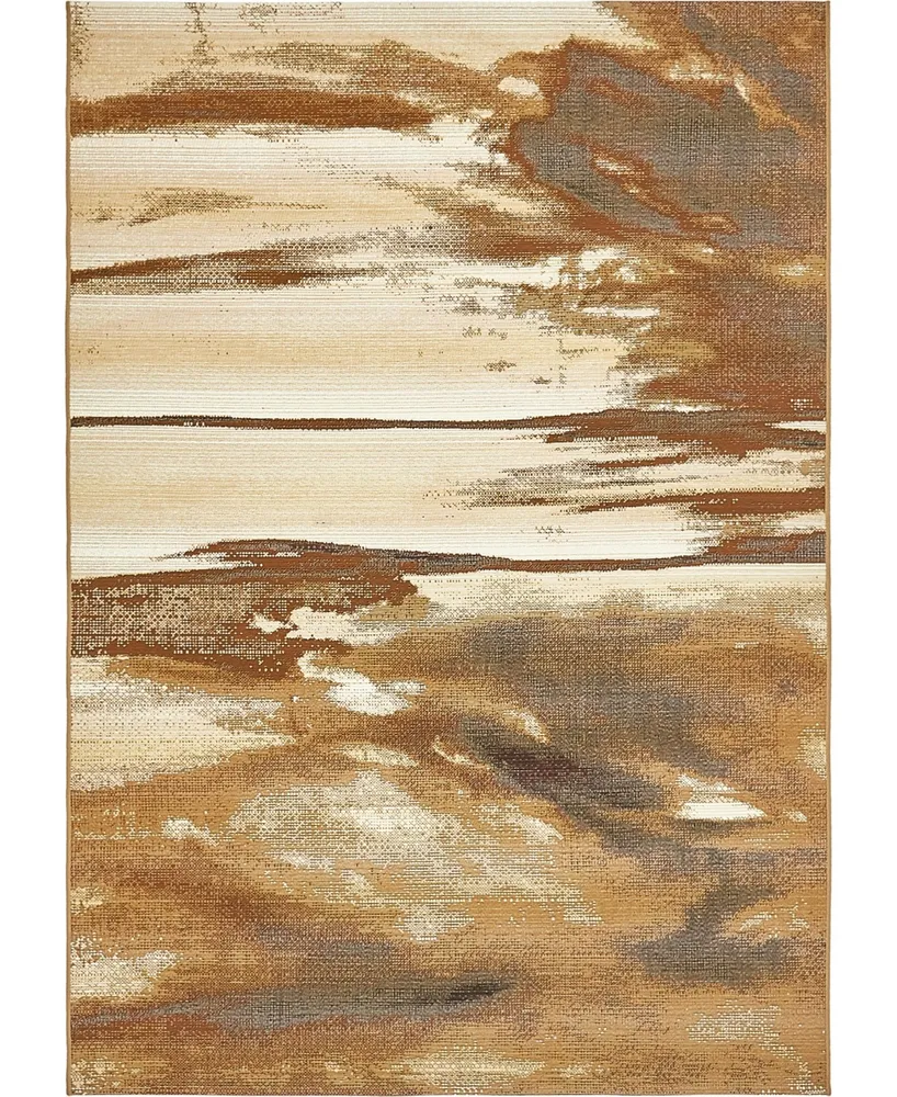 Bayshore Home Outdoor Pashio Pas2 Beige 5' 3" x 8' Area Rug