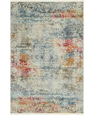 Bayshore Home Kenna Ken3 Ivory 5' 5" x 8' Area Rug