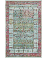 Bayshore Home Kenna Ken2 Blue 5' 5" x 8' Area Rug