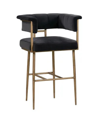 Astrid Velvet Bar Stool