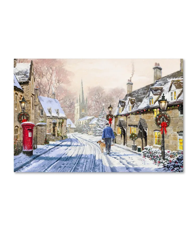 The Macneil Studio 'Christmas Village x2' Canvas Art - 16" x 24"