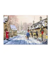 The Macneil Studio 'Christmas Village x2' Canvas Art - 16" x 24"