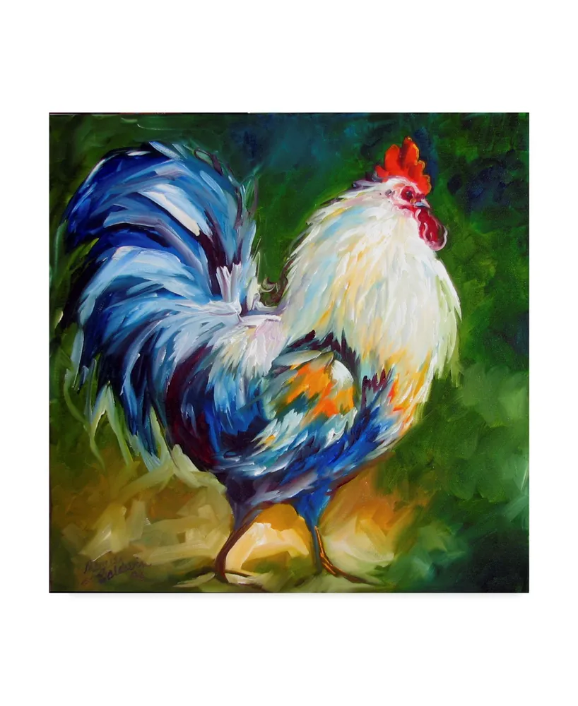 Marcia Baldwin 'Rooster Walk' Canvas Art - 24" x 24"