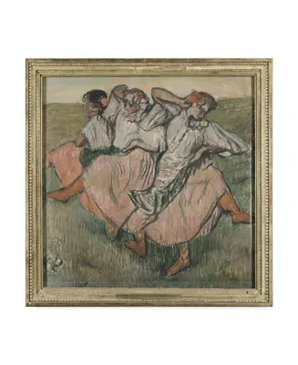 Edgar Degas 'Three Russian Dancers' Canvas Art - 14" x 14"