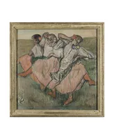 Edgar Degas 'Three Russian Dancers' Canvas Art - 14" x 14"