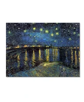 Vincent Van Gogh 'The Starry Night Ii' Canvas Art - 24" x 18"