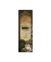 Lisa Audit 'Coffee Shop Menu' Canvas Art - 10" x 32"