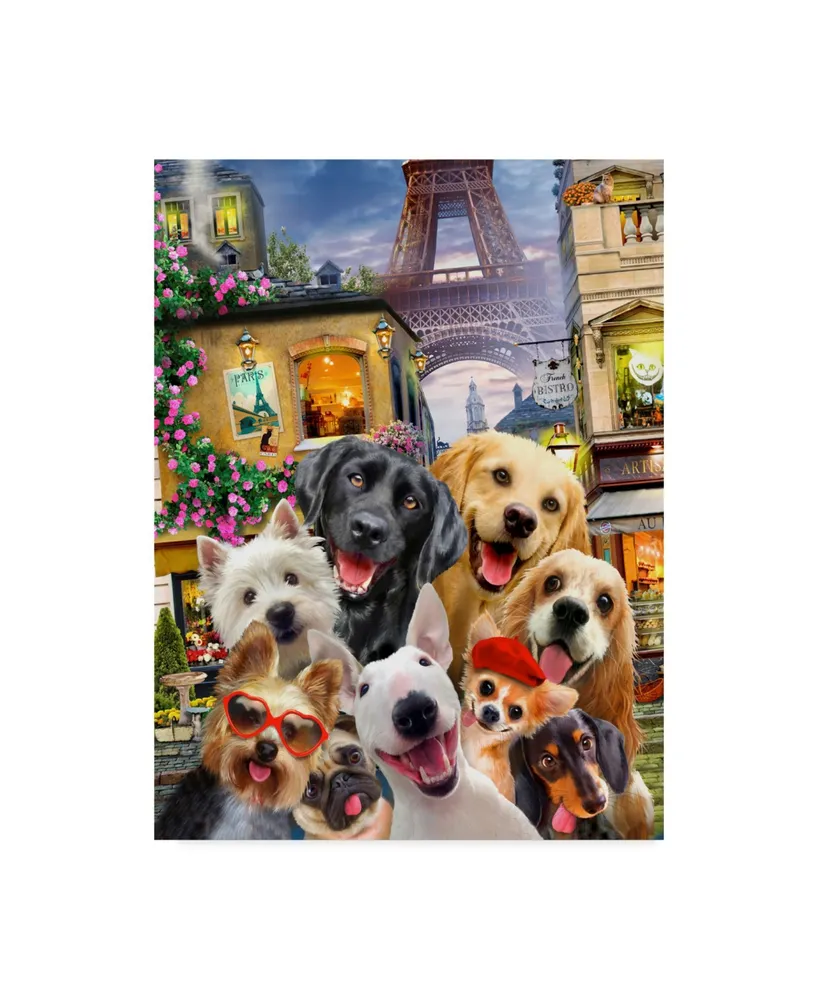 Howard Robinson 'Paris Dogs' Canvas Art - 14" x 19"