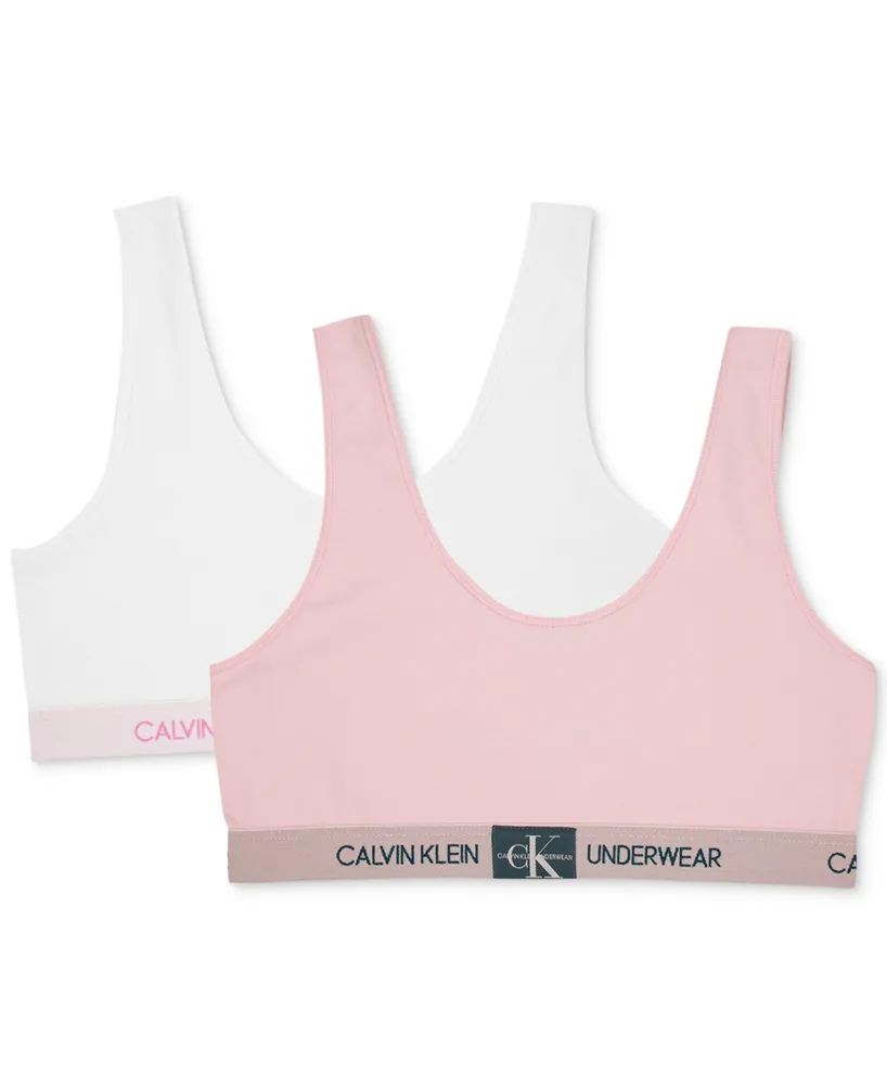 Calvin Klein Women's Ribbed Medium Impact Sports Bra - Macy's