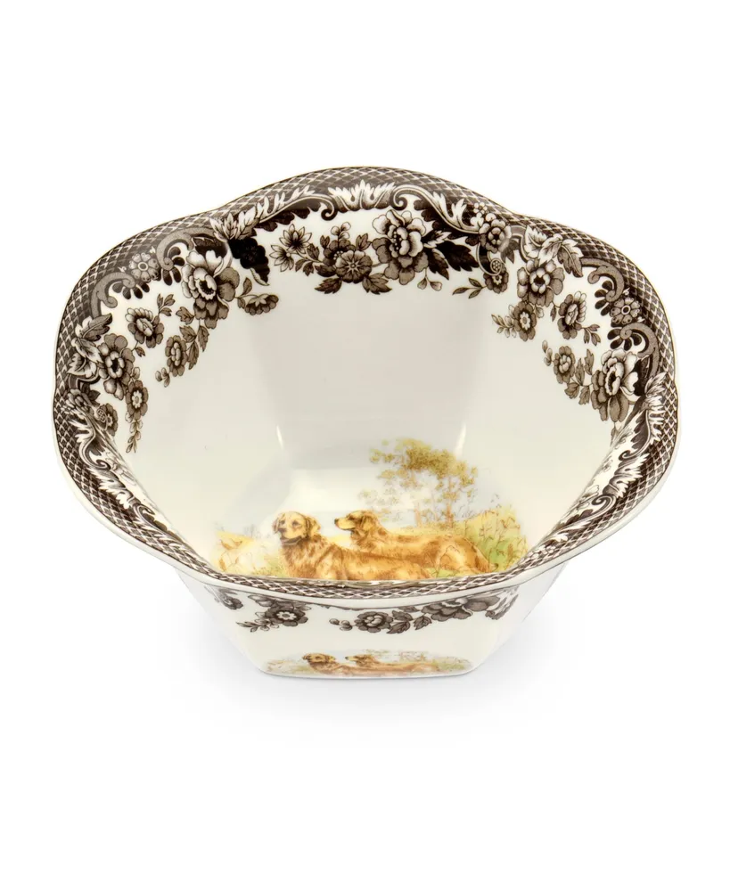 Spode Woodland Golden Retriever Nut Bowl