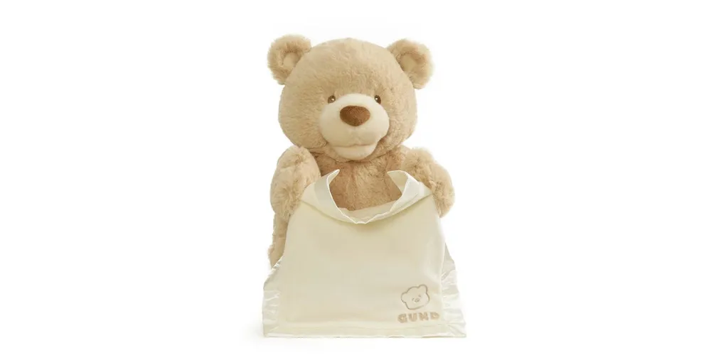 Gund Baby Boys or Girls Animated Peek-a-Boo Bear Plush Toy