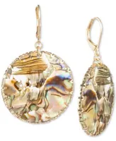 Lonna Lilly Gold Tone Assorted Disc Drop Earrings Collection