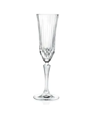 Lorren Home Trends Rcr Adagio Crystal Champagne Glass Set of 6