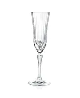 Lorren Home Trends Rcr Adagio Crystal Champagne Glass Set of 6