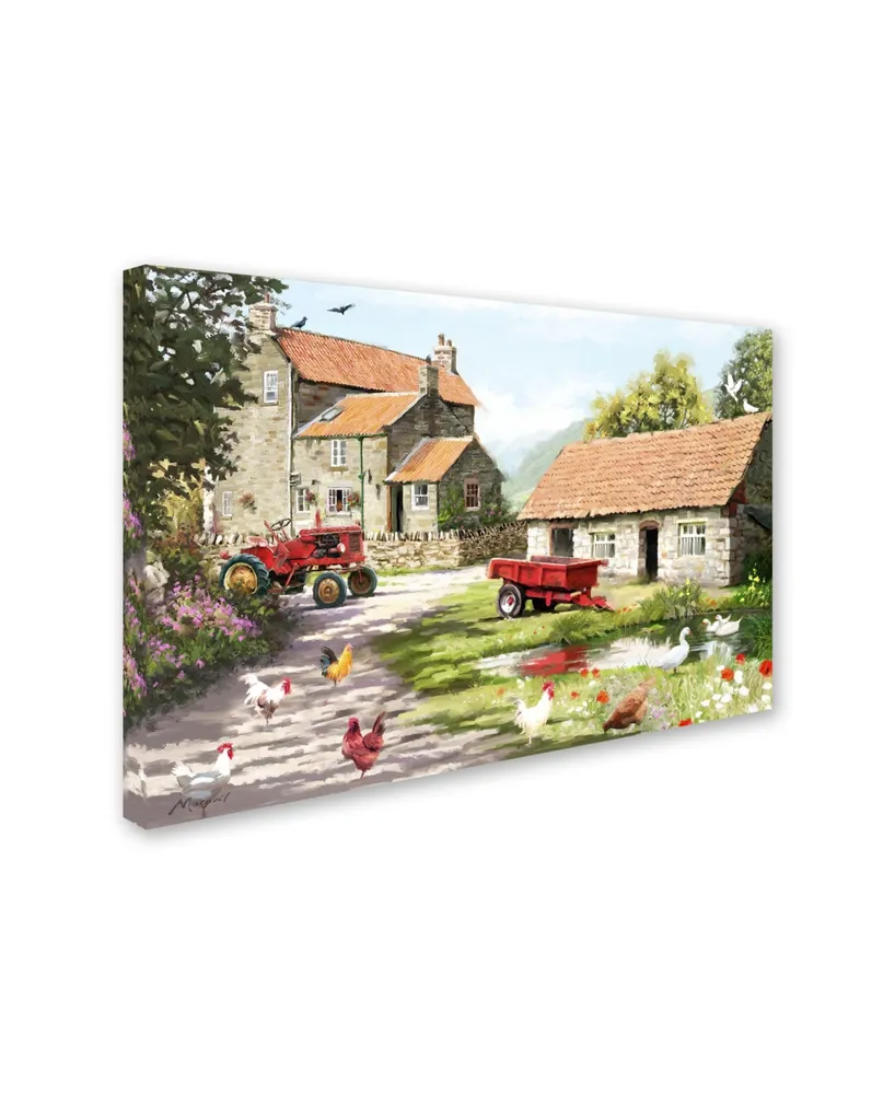 The Macneil Studio 'Farmyard' Canvas Art - 30" x 47"