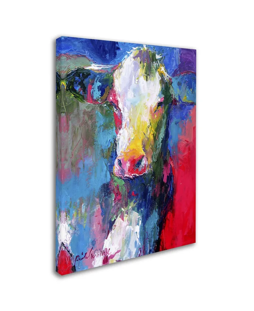 Richard Wallich 'Art Cow 2' Canvas Art - 35" x 47"