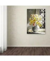 The Macneil Studio 'Daffodils At Window' Canvas Art - 14" x 19"