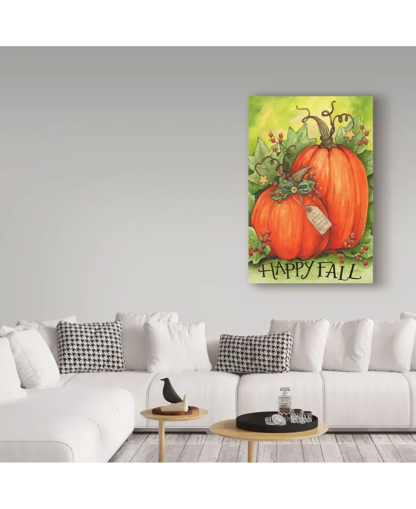 Melinda Hipsher 'Thankful Pumpkins' Canvas Art - 16" x 24"