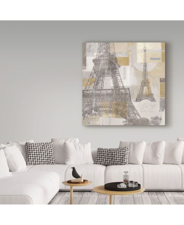 Lisa Audit 'Eiffel Tower Iii' Canvas Art - 18" x 18"