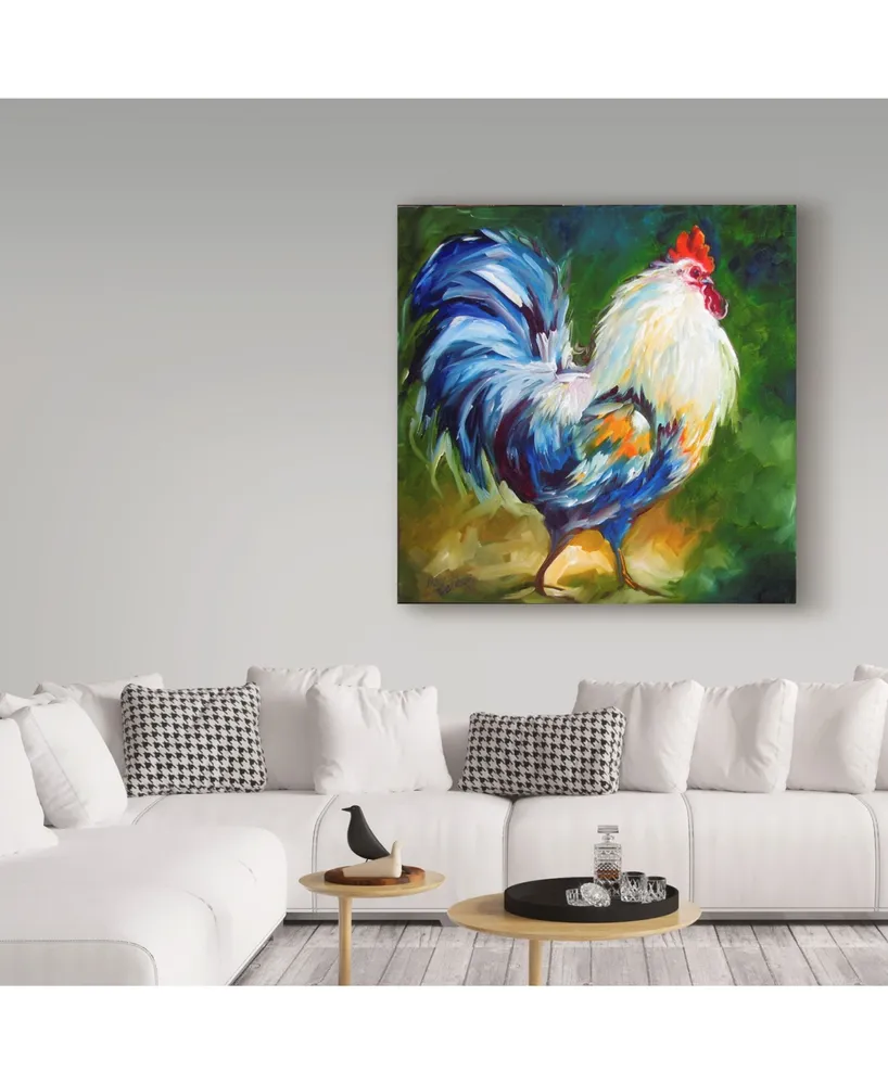Marcia Baldwin 'Rooster Walk' Canvas Art - 24" x 24"