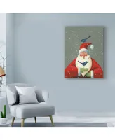 Margaret Wilson 'Santa With Bluebirds' Canvas Art