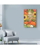 Melinda Hipsher 'Happy Fall Pumpkins' Canvas Art - 22" x 32"