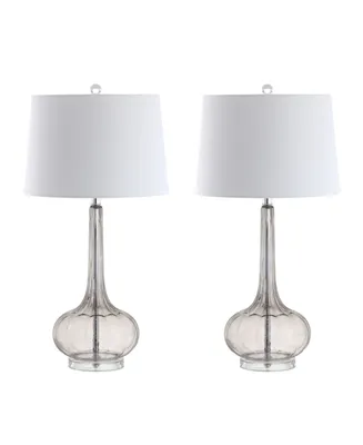Jonathan Y Bette Glass Teardrop Led Table Lamp - Set of 2